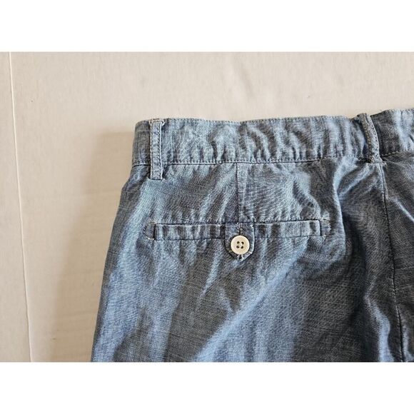 Polo Ralph Lauren Preston Chambray Shorts Mens 34 Light Blue Cotton - Picture 2 of 11